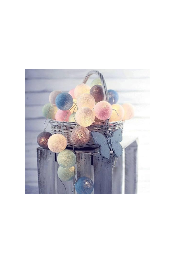 Guirlande lumineuse boules macarons