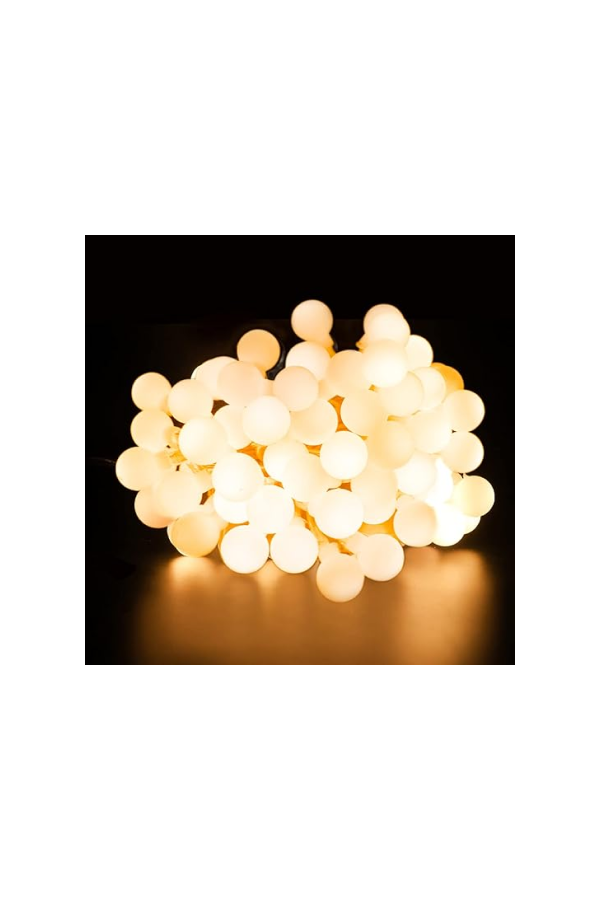 Guirlande lumineuse bulles blanches sapin