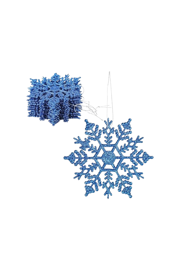 Flocons suspension bleues