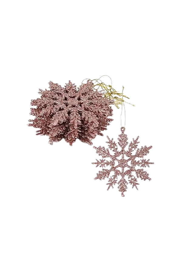 Flocons suspension roses