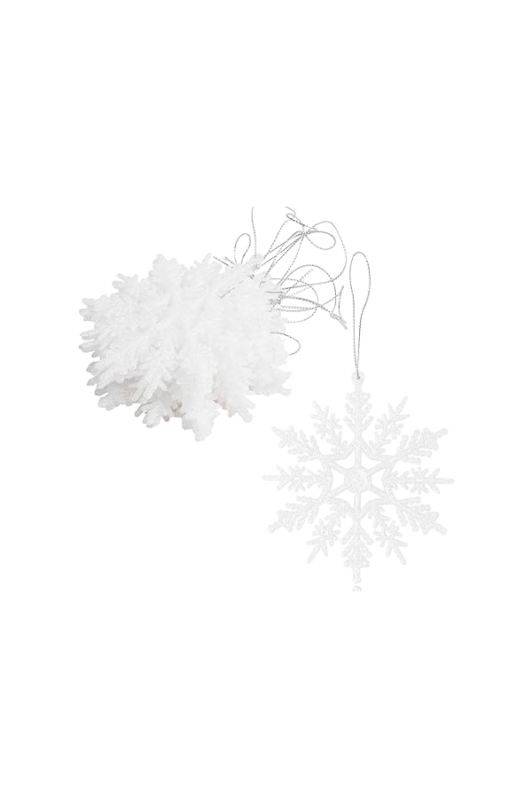 Flocons suspension blancs