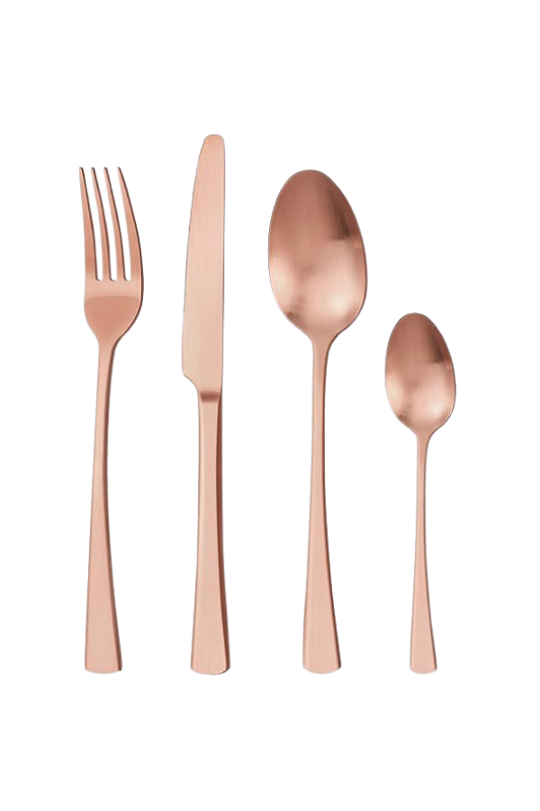 Couverts or rose