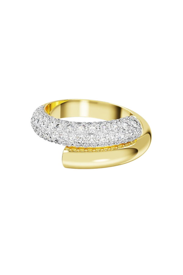 Bague or et blanche